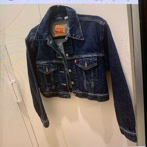 LEVI STRAUS & CO | CROPPED DENIM JACKET | S